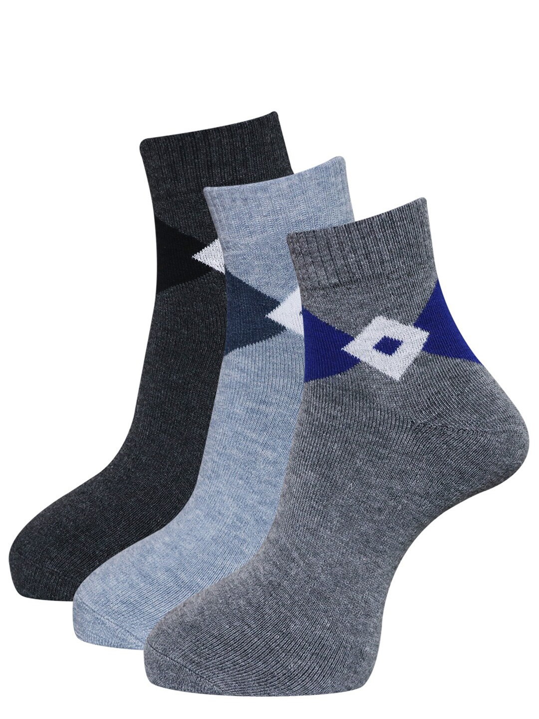 

Dollar Socks Men Pack Of 3 Assorted Woolen Ankle Length Socks