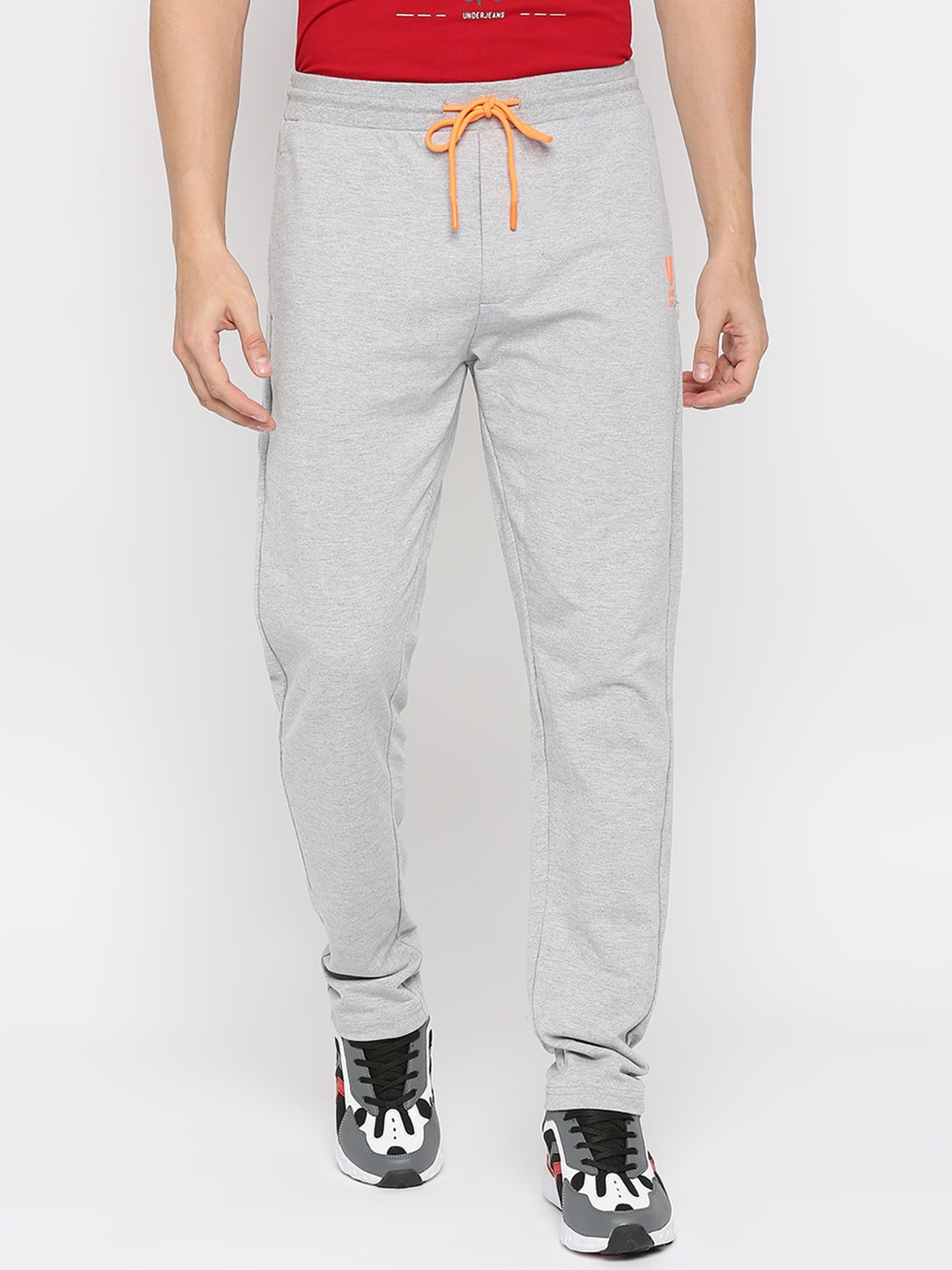 

Underjeans by Spykar Men Regular Fit Track Pants, Grey