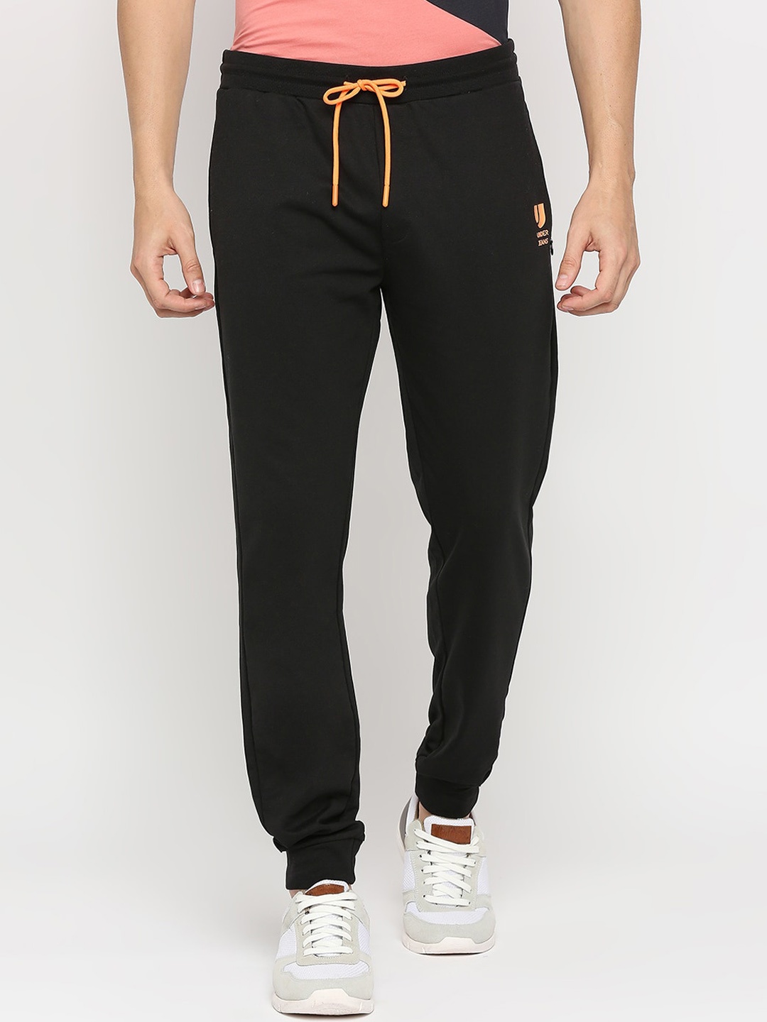

Underjeans by Spykar Men Solid Track Pants, Black