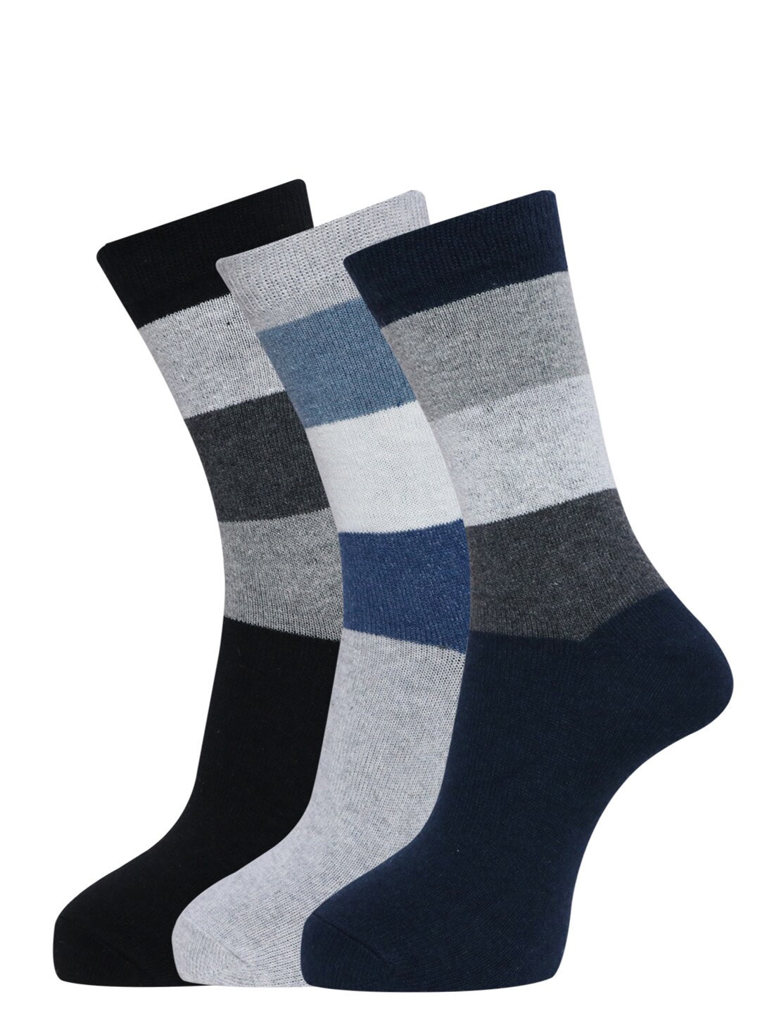 

Dollar Socks Men Pack Of 3 Assorted Woolen Calf Length Socks