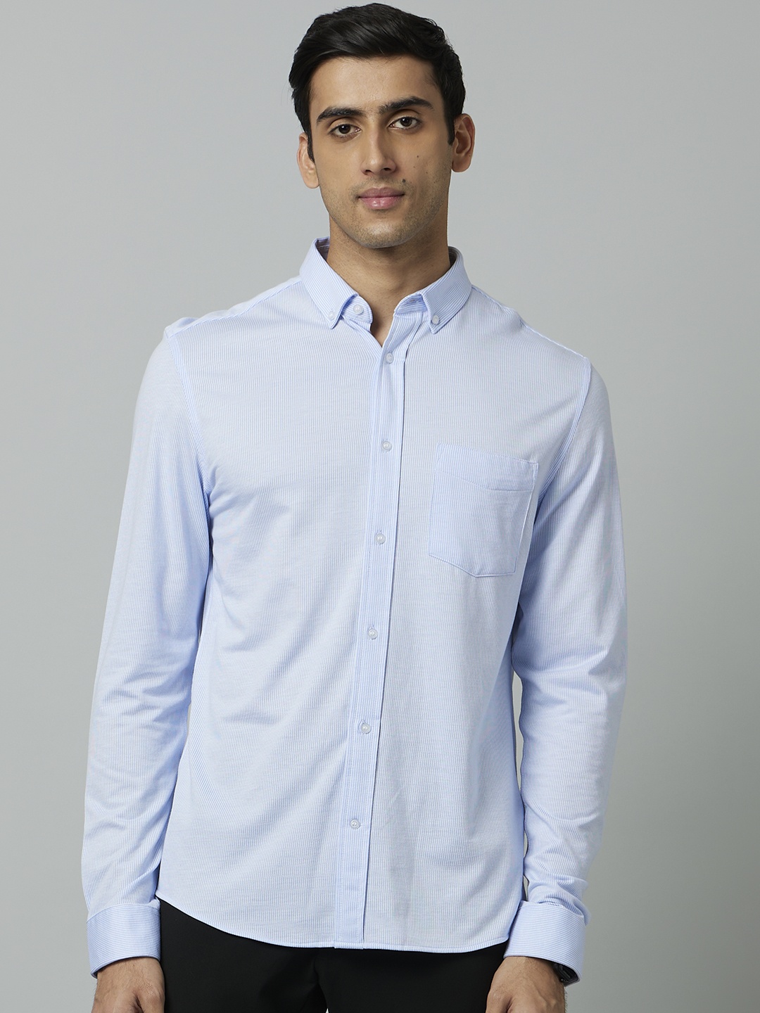 

Celio Men Classic Striped Formal Cotton Shirt, Blue