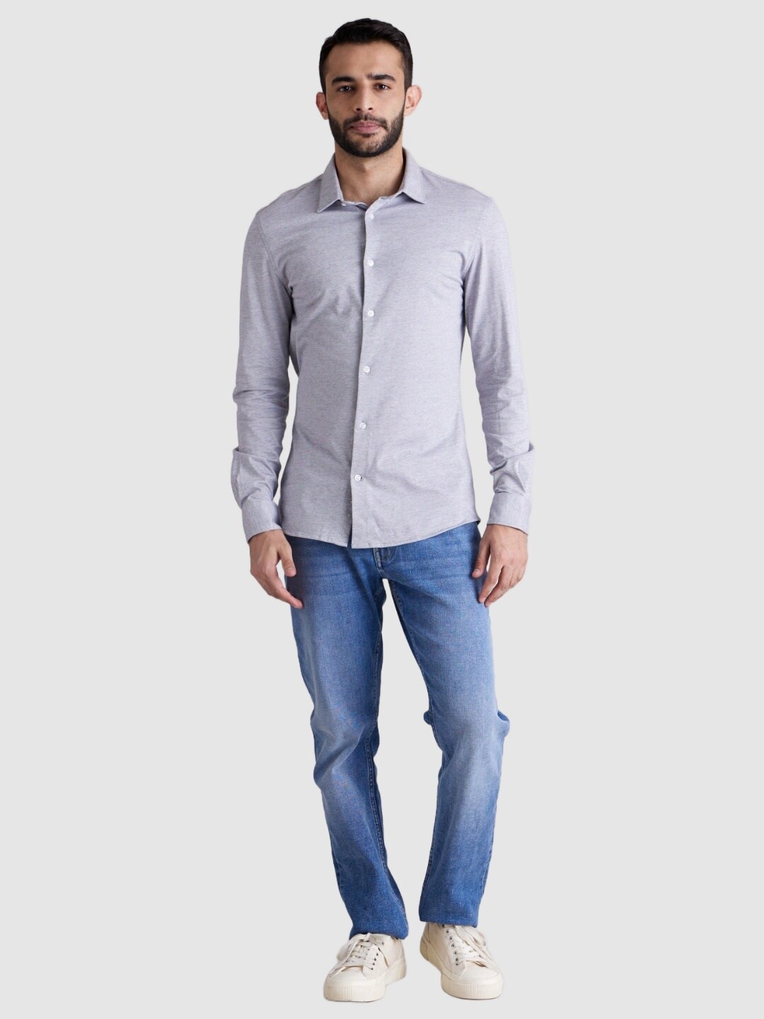 

Celio Men Cotton Classic Casual Shirt, Grey