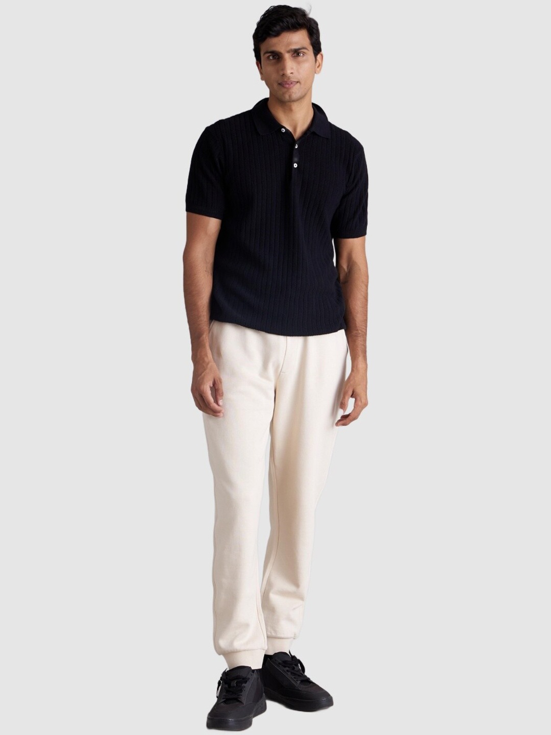 

Celio Men Mid-Rise Regular Fit Cotton Joggers, Beige