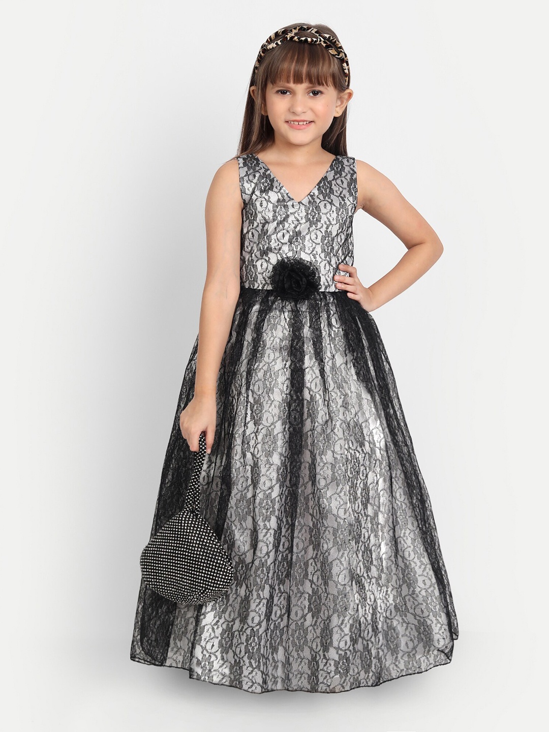 

SOFYANA Silk Sleeveless Maxi Dress, Black