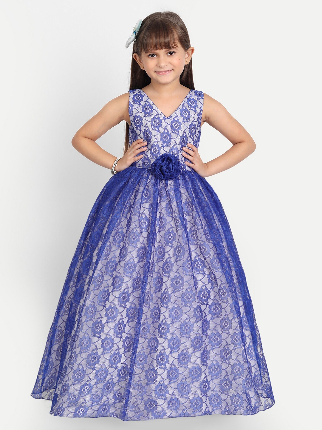 

SOFYANA Silk Maxi Dress, Blue