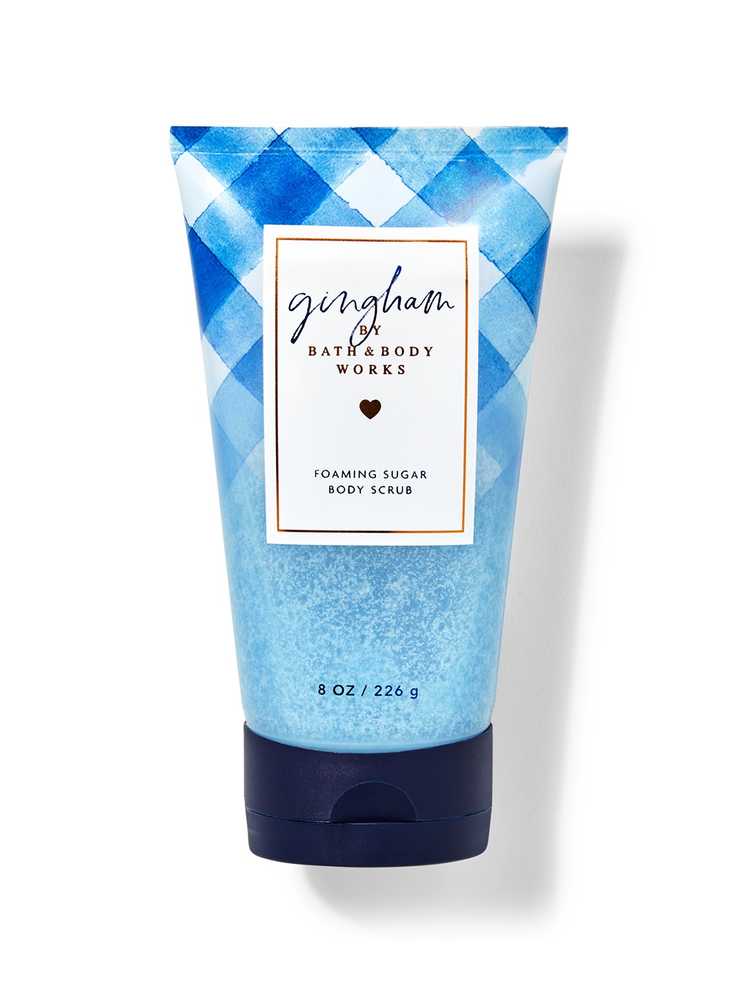 

Bath & Body Works Gingham Foaming Sugar Body Scrub with Vitamin E - 226g, Blue