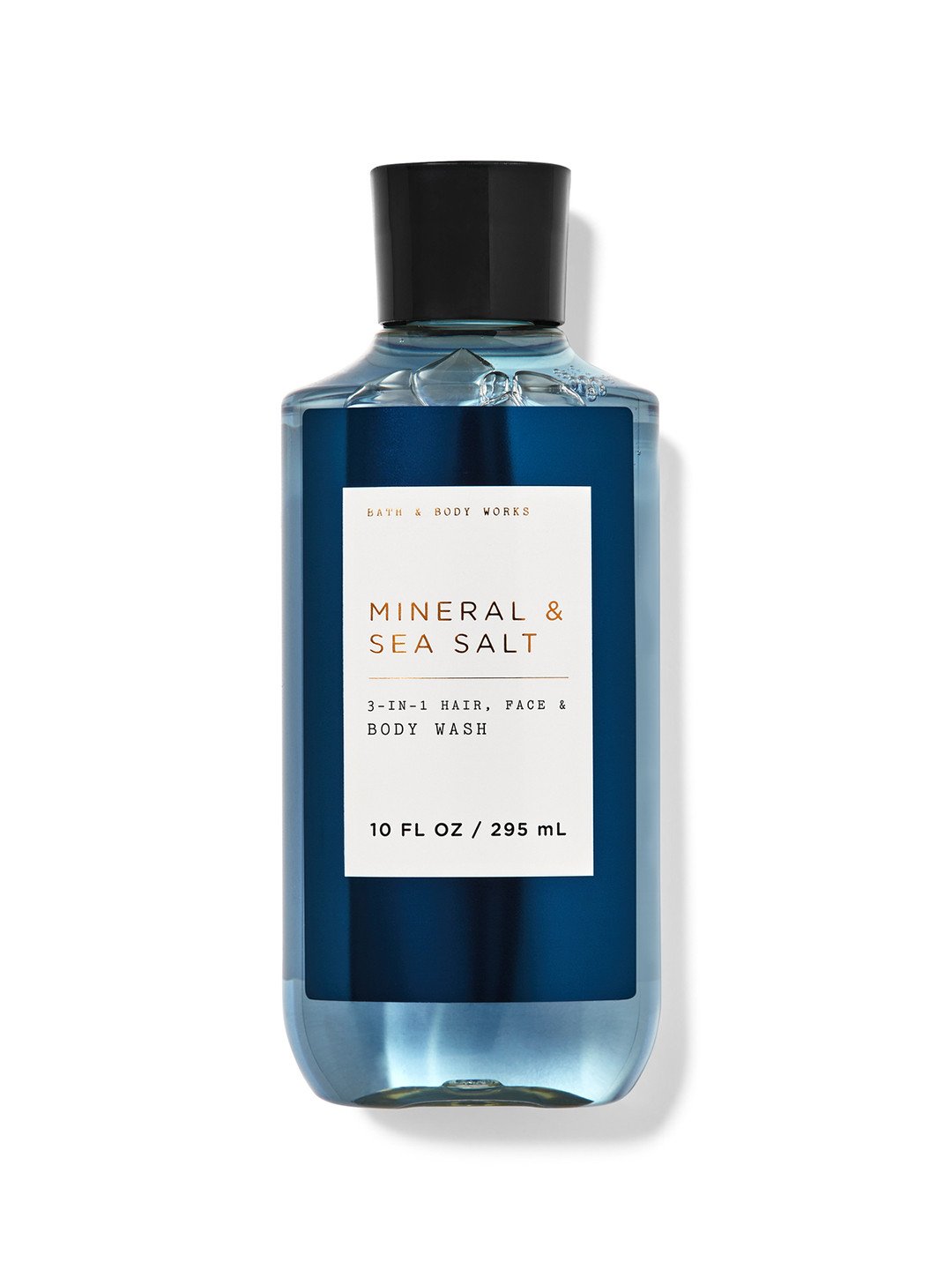 

Bath & Body Works Men Mineral & Sea Salt 3-in-1 Hair Face & Body Wash - 295ml, Blue