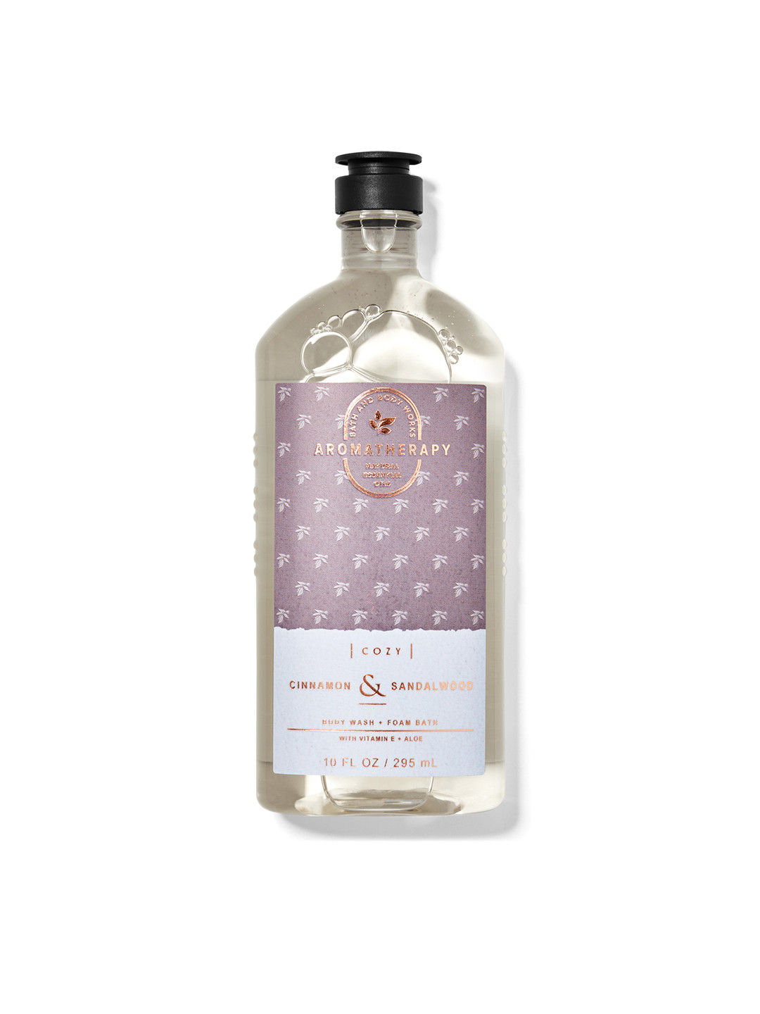 

Bath & Body Works Cozy Cinnamon Sandalwood Body Wash & Foam Bath with Vit E - 295ml, Mauve