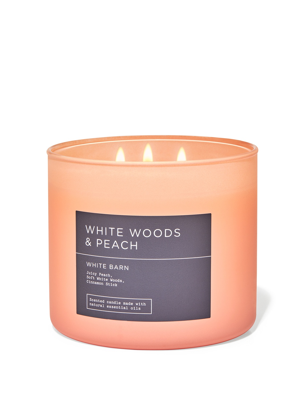 

Bath & Body Works White Woods & Peach 3-Wick Scented Candle - 411 g