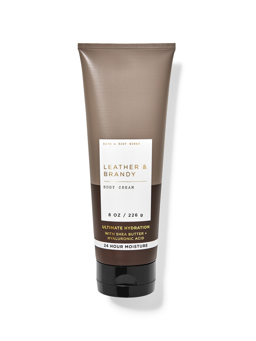 

Bath & Body Works Leather & Brandy Ultimate Hydration Body Cream with Shea Butter - 226g, Grey