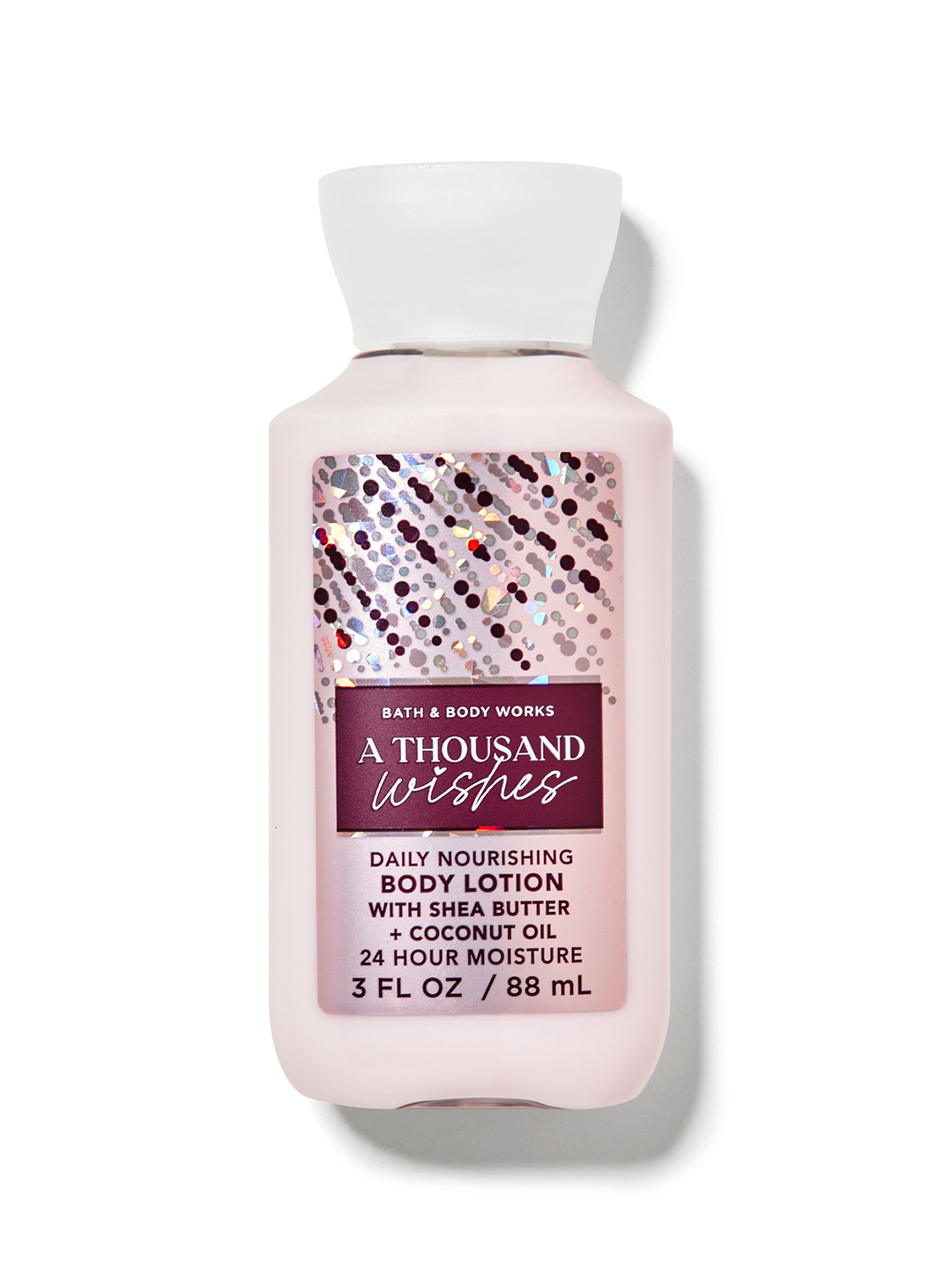 

Bath & Body Works A Thousand Wishes Travel Size Daily Nourishing Body Lotion- 88 ml, Pink
