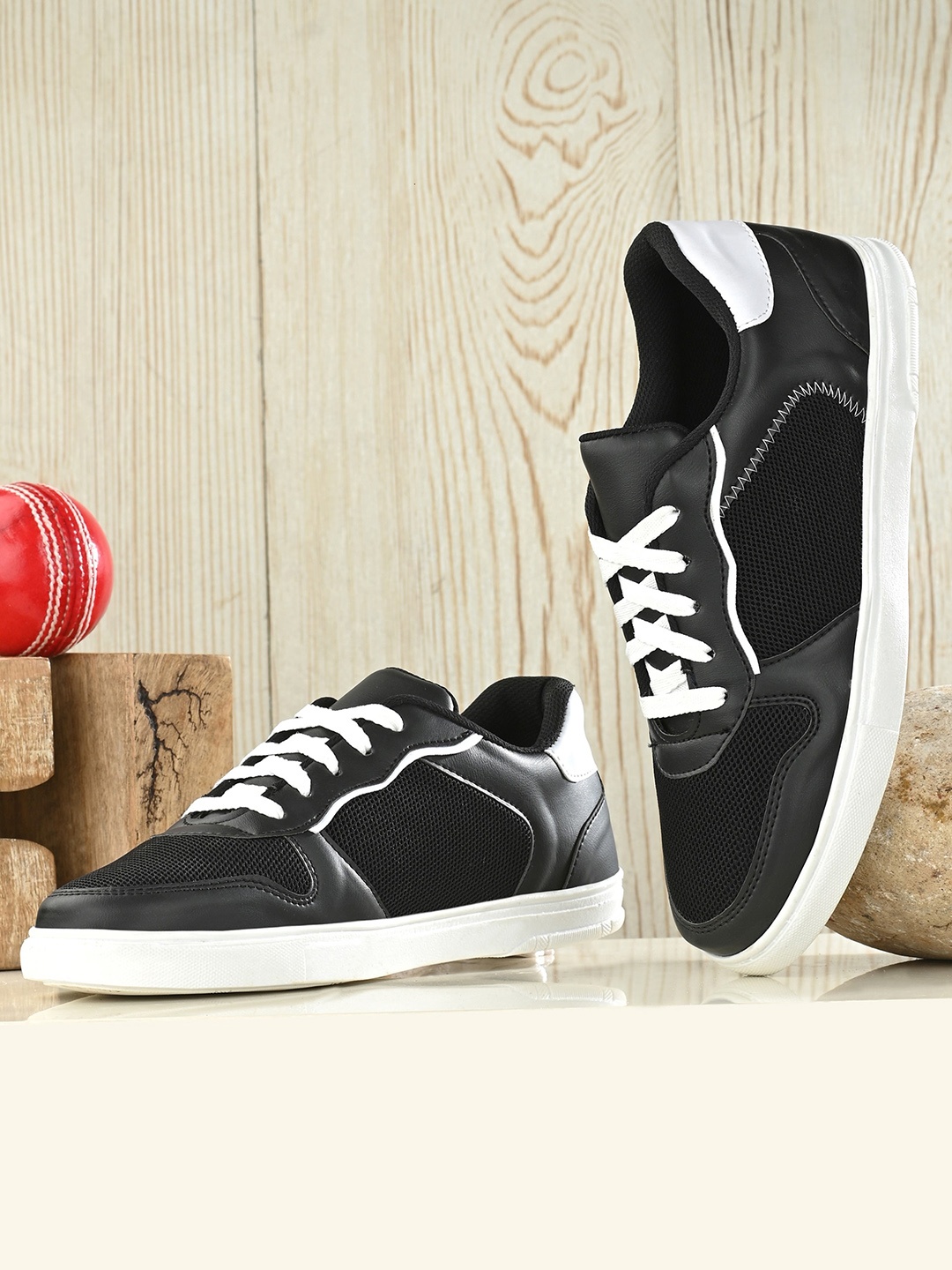 

El Paso Men Woven Design Lightweight Sneakers, Black
