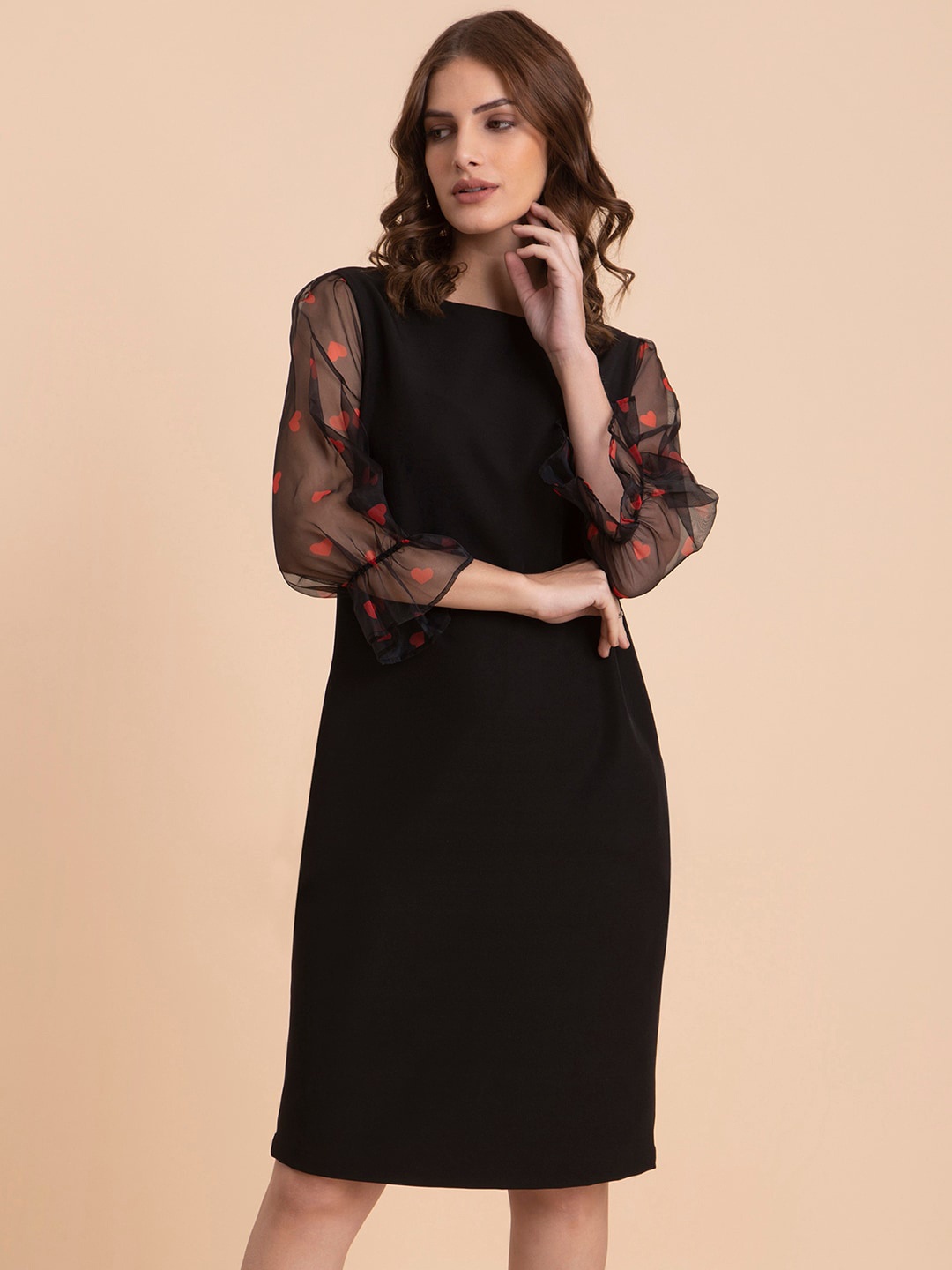 

FableStreet Sheath Dress, Black