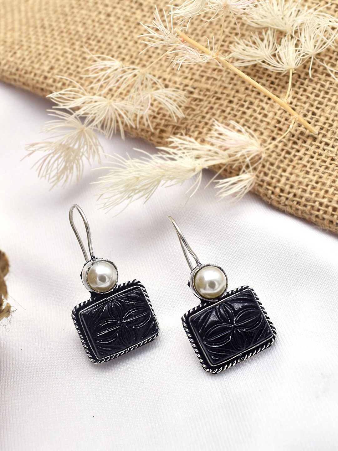 

TEEJH Contemporary Drop Earrings, Silver