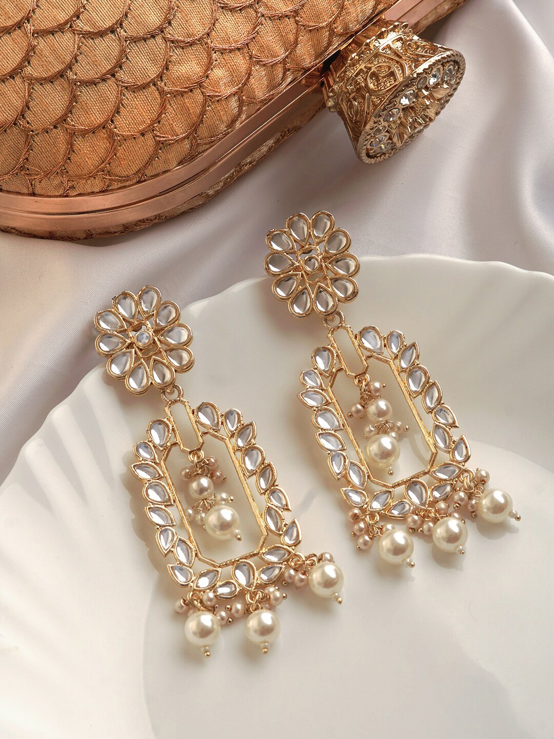

TEEJH Contemporary Drop Earrings, Gold