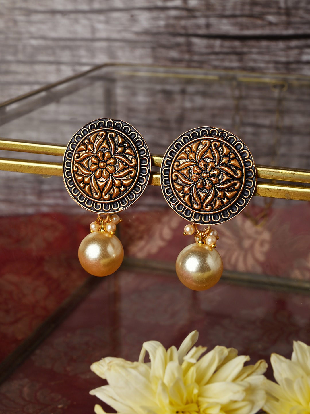 

TEEJH Contemporary Drop Earrings, Gold