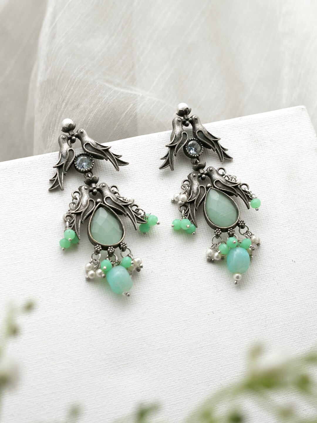 

TEEJH Contemporary Drop Earrings, Silver