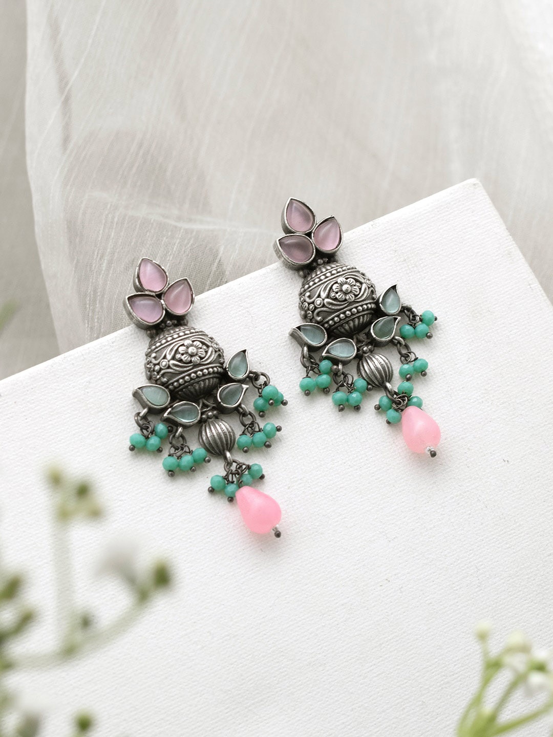 

TEEJH Contemporary Drop Earrings, Silver
