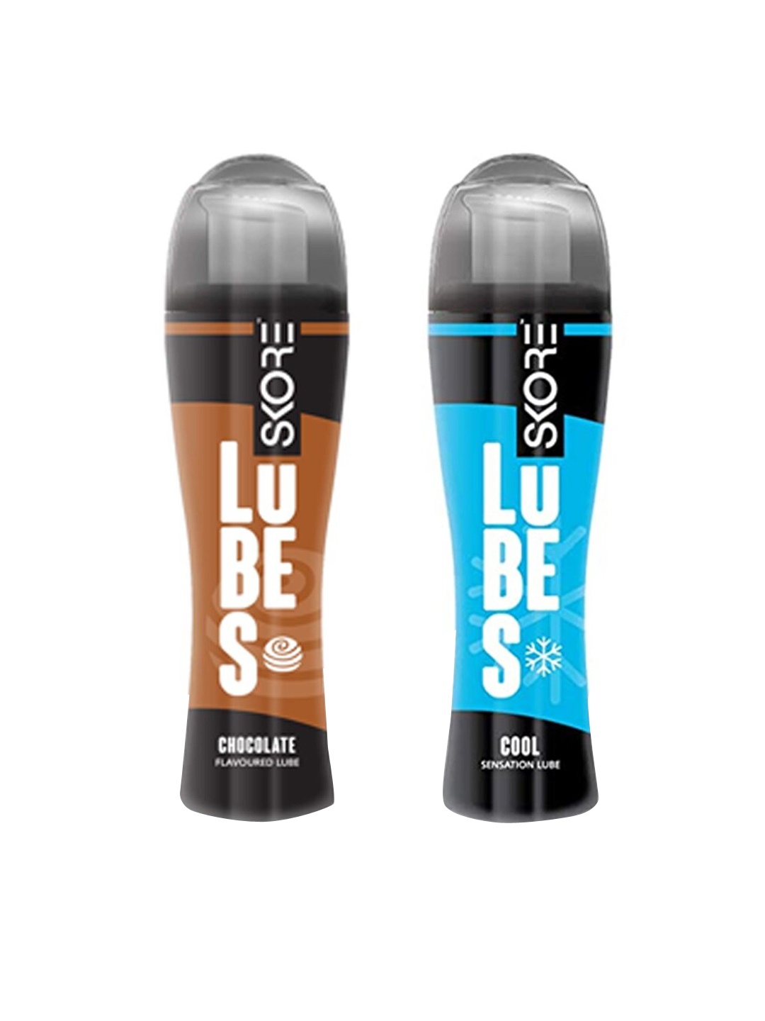 

SKORE Set Of 2 Chocolate + Cool-Lubes Lubricants, Nude