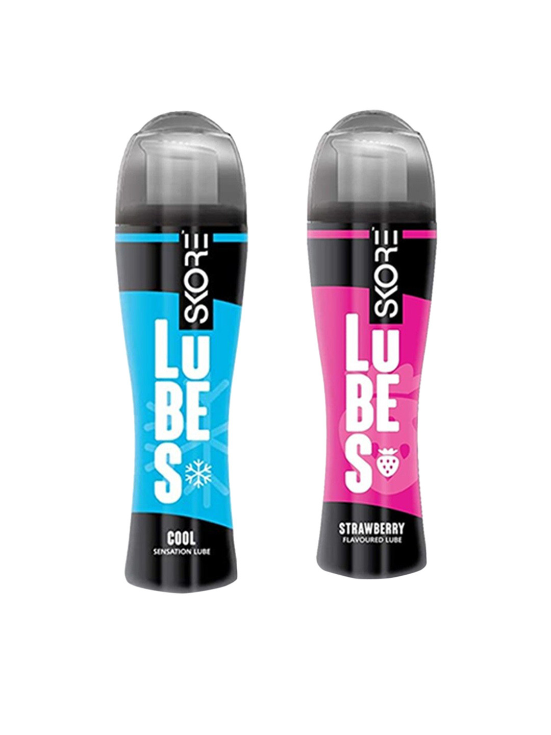 

SKORE Set Of 2 Cool-Sensation + Strawberry Lubes, Nude