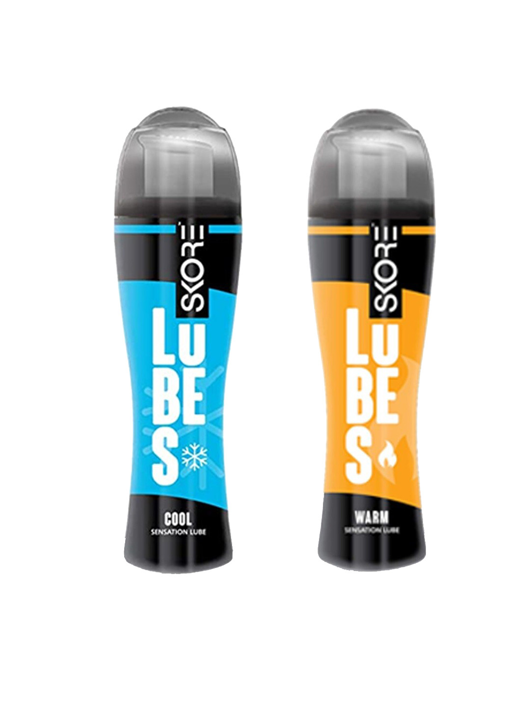 

SKORE Pack of 2 Cool-Sensation + Warm Lubes, Nude