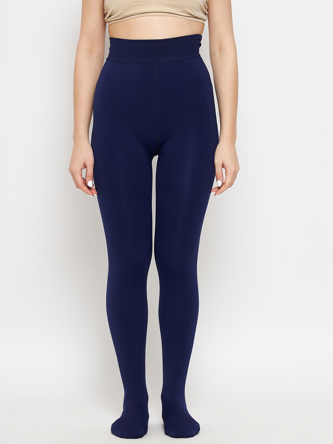 

Camey Women Fleece Thermal Stockings, Navy blue