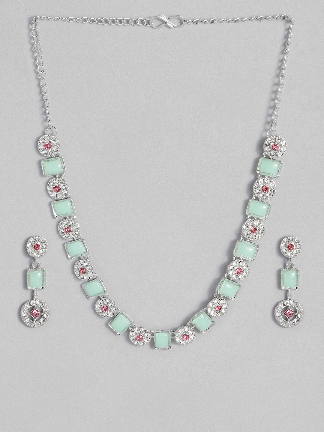 

Kord Store American Diamond Rhodium-Plated Jewellery Set, Silver