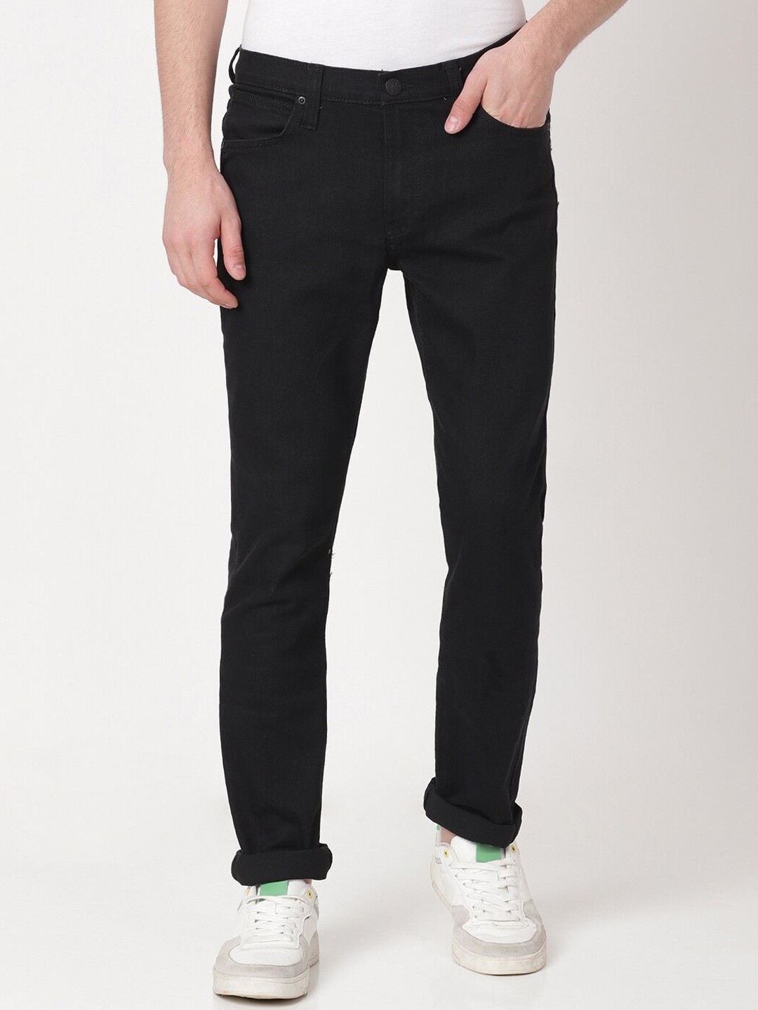 

Lee Men Cotton Bruce Stretchable Jeans, Black