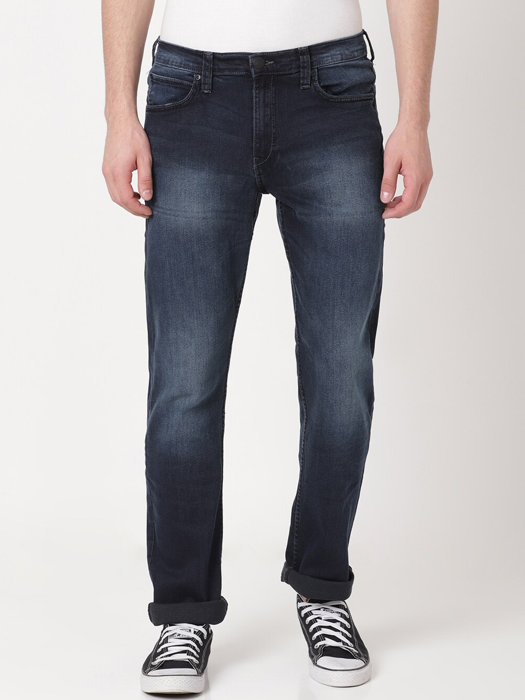 

Lee Men Rodeo Light Fade Cotton Stretchable Jeans, Blue