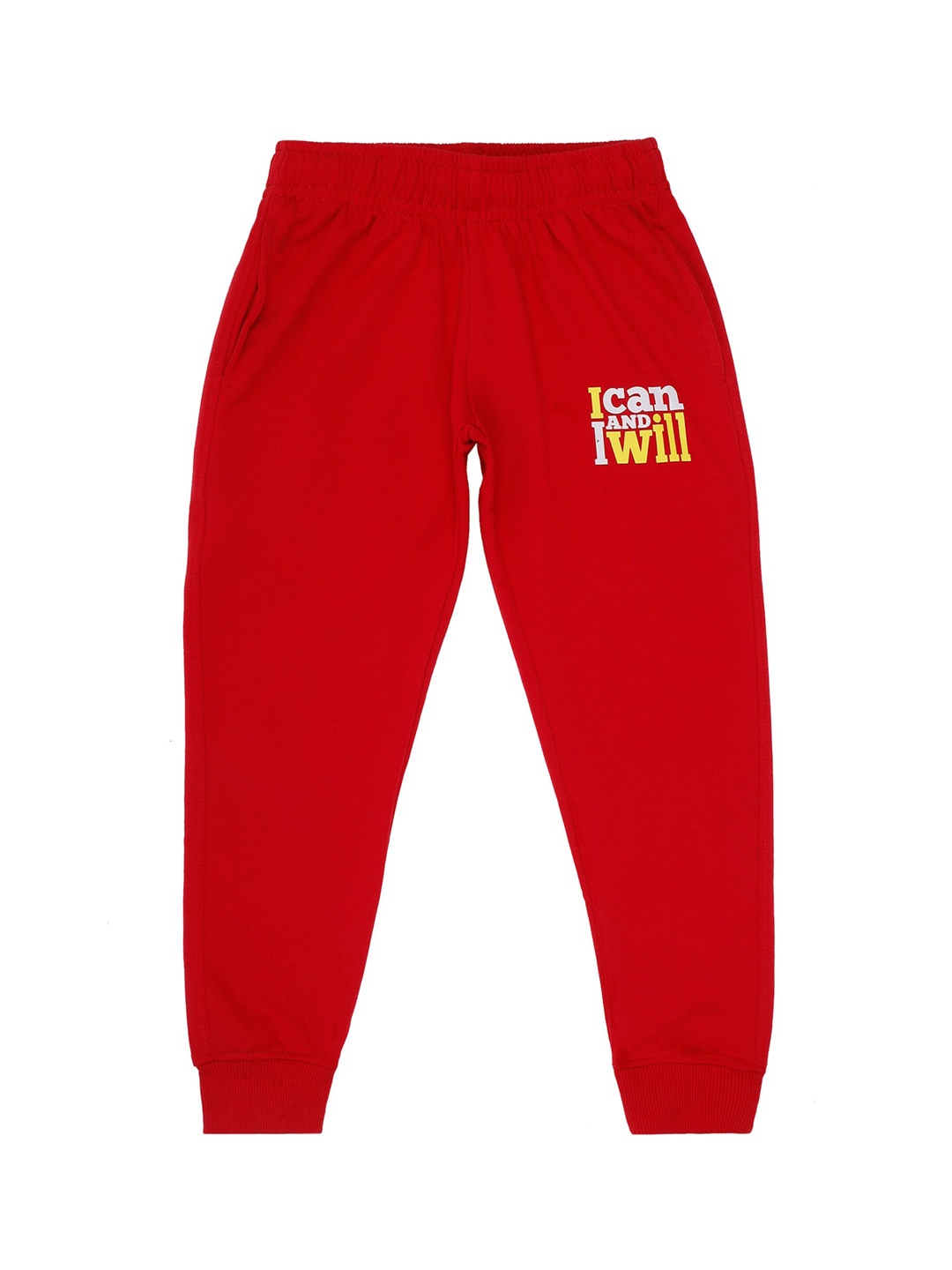 

DYCA Boys Regular Fit Cotton Joggers, Red