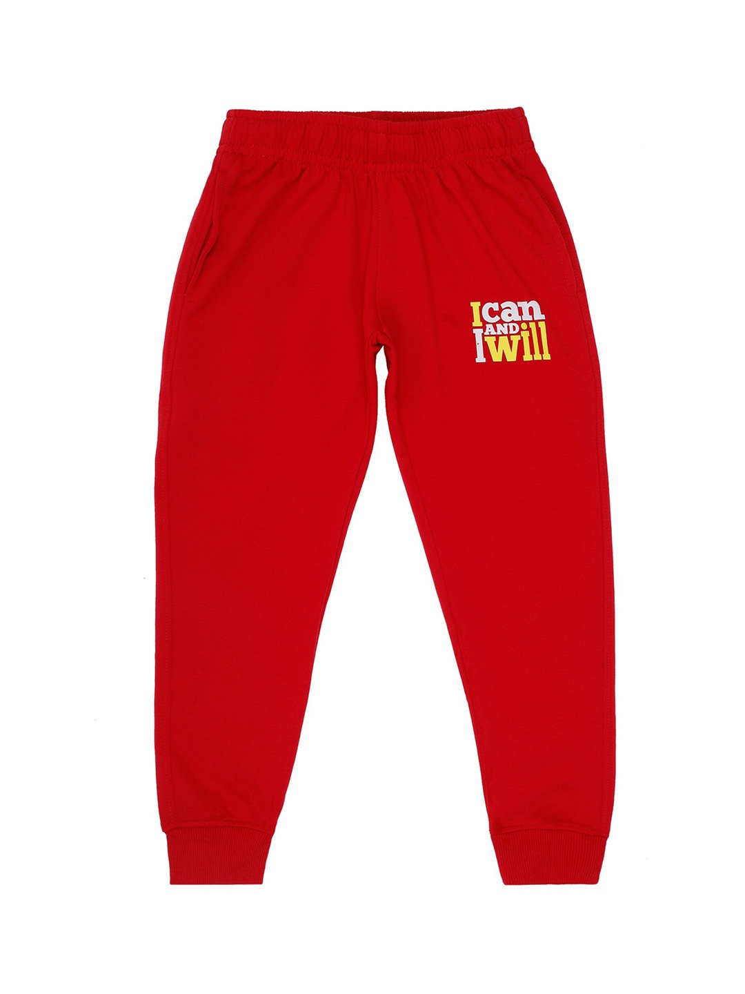 

DYCA Boys Regular Fit Cotton Joggers, Red