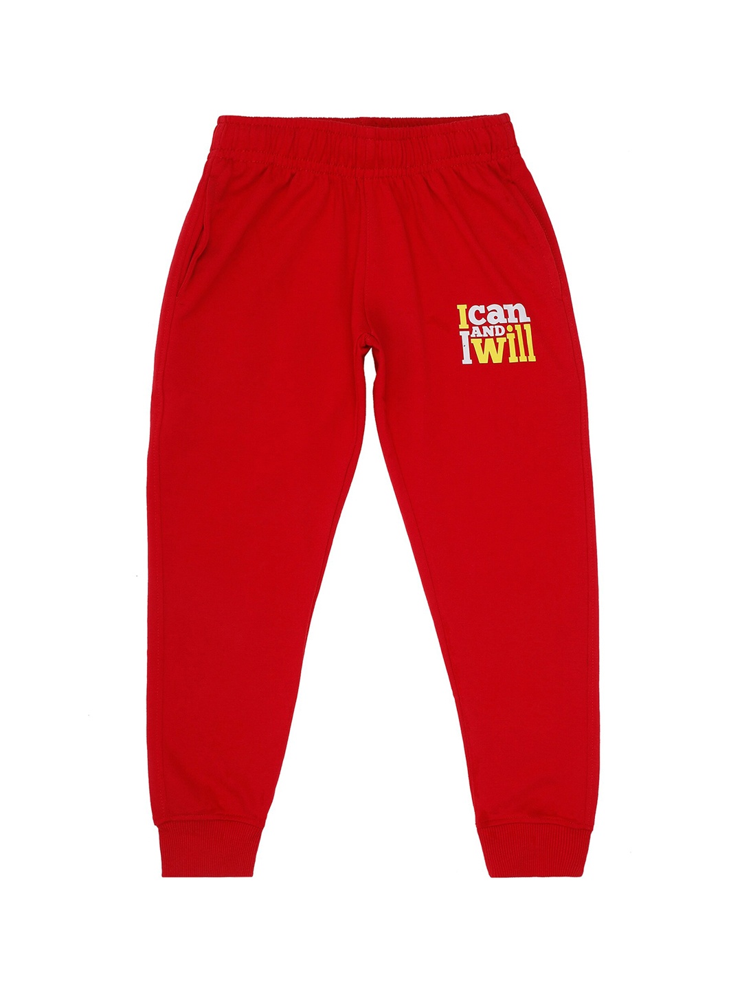 

DYCA Boys Regular Fit Cotton Joggers, Red