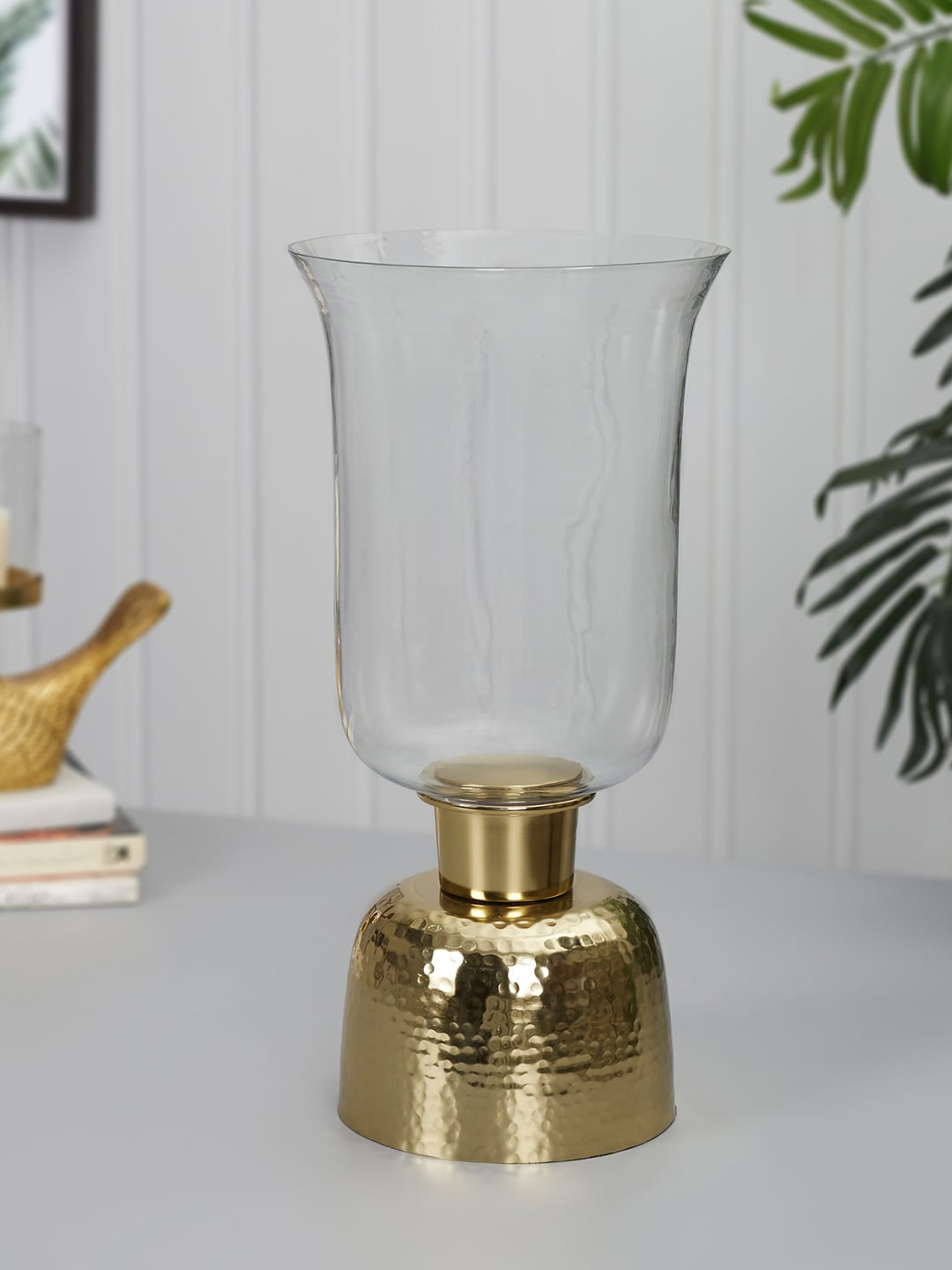 

HomeTown Apollo Transparent Iron and Glass Chimney Lantern