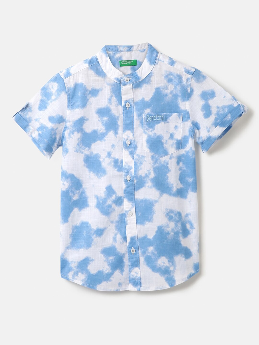 

United Colors of Benetton Boys Printed Casual Shirt, Blue