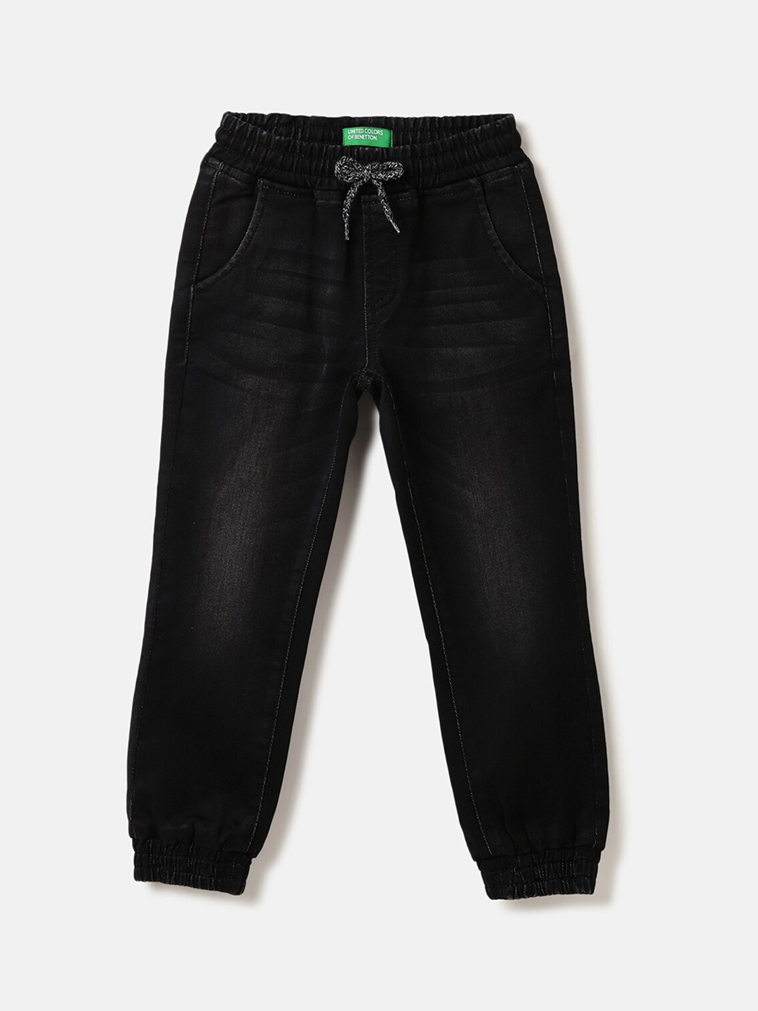 

United Colors of Benetton Boys Jogger Light Fade Jeans, Black