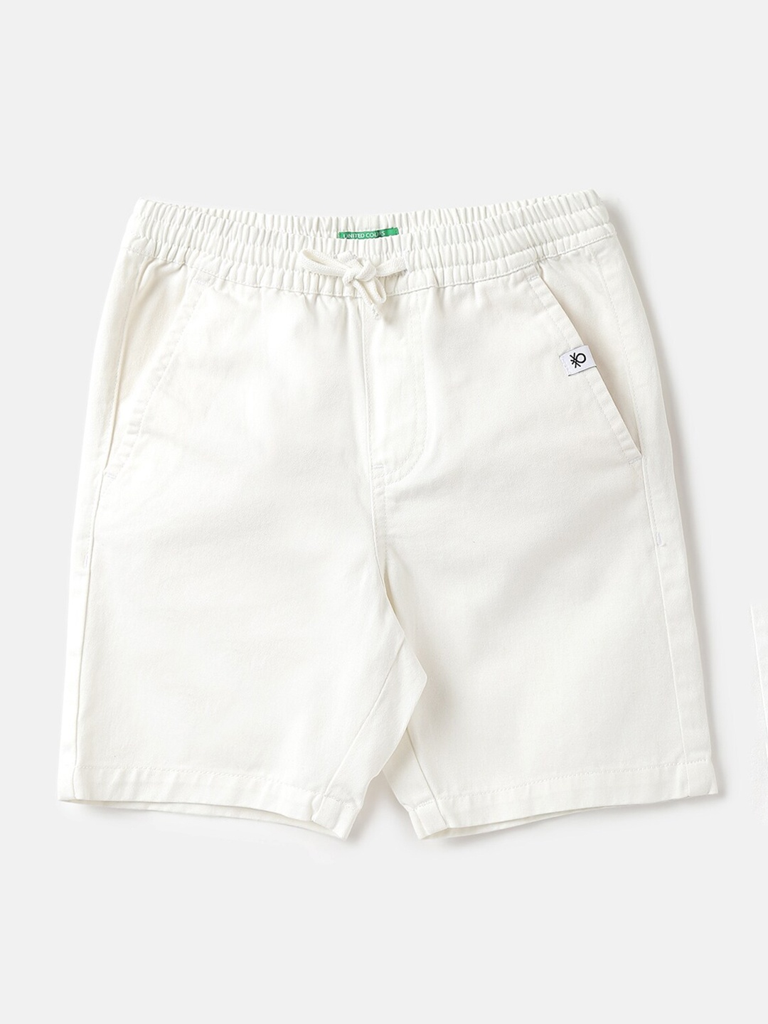 

United Colors of Benetton Boys Cotton Regular Fit Shorts, White