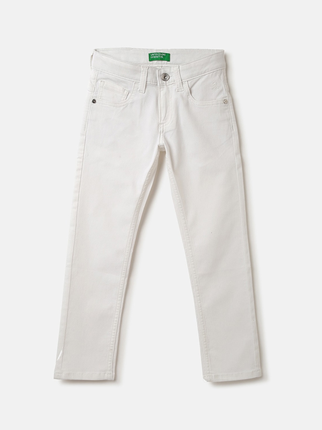 

United Colors of Benetton Boys Slim Fit Jeans, White