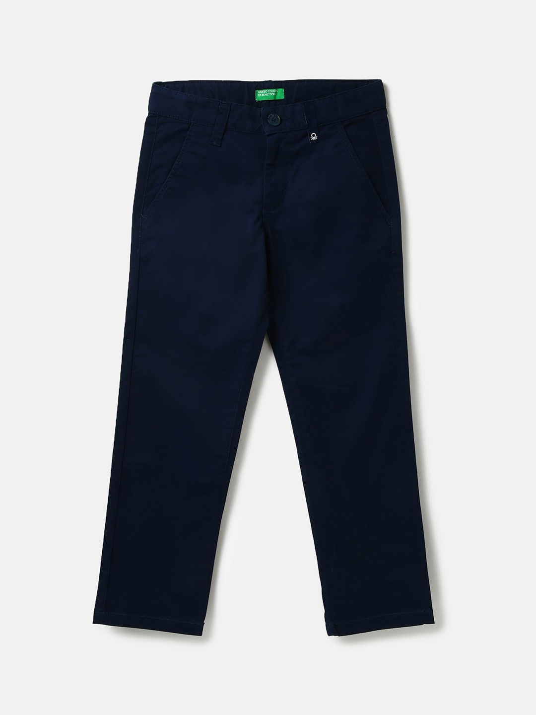 

United Colors of Benetton Boys Cotton Chinos Trousers, Navy blue