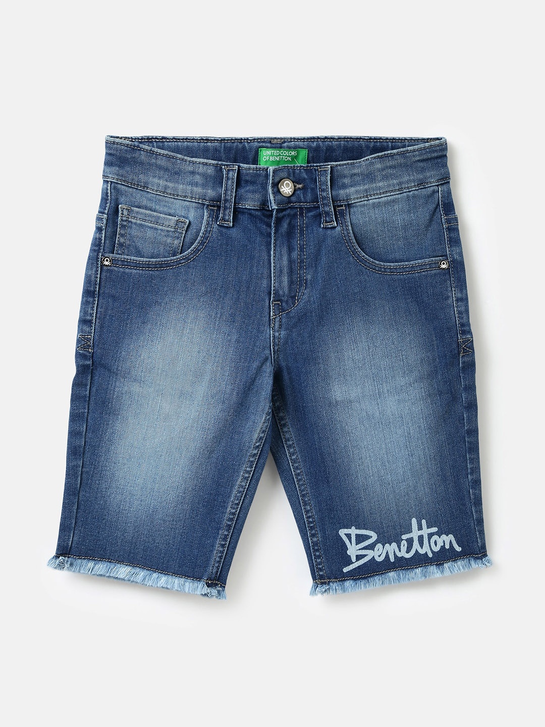 

United Colors of Benetton Boys Denim Shorts, Blue