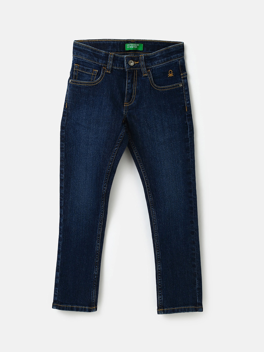 

United Colors of Benetton Boys Light Fade Jeans, Navy blue