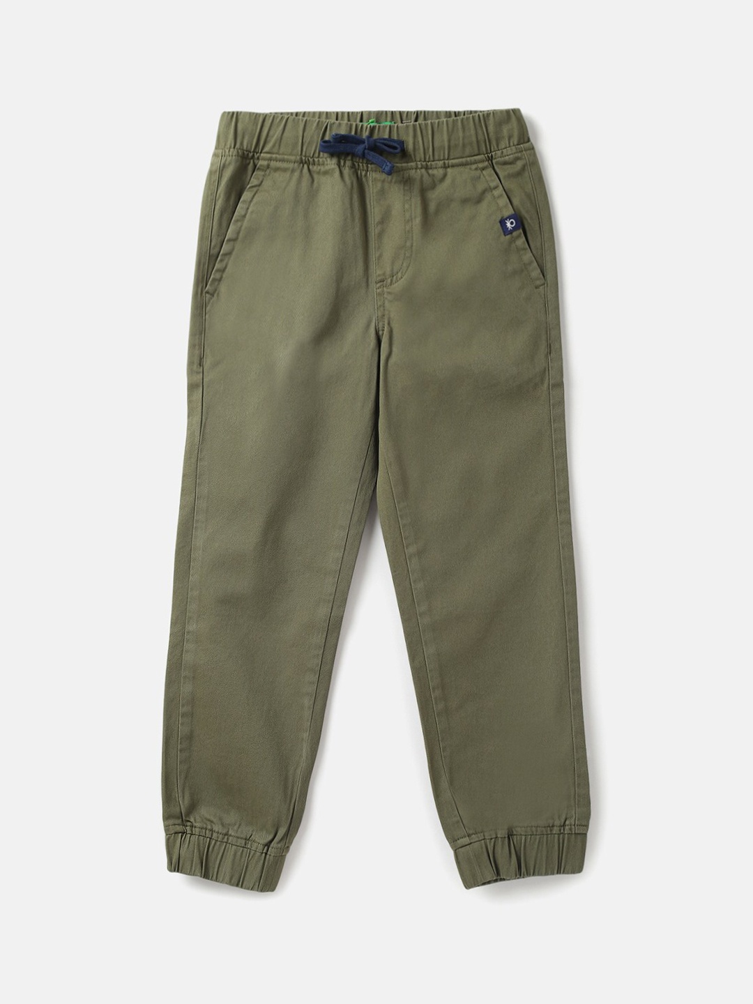 

United Colors of Benetton Boys Cotton Joggers, Olive