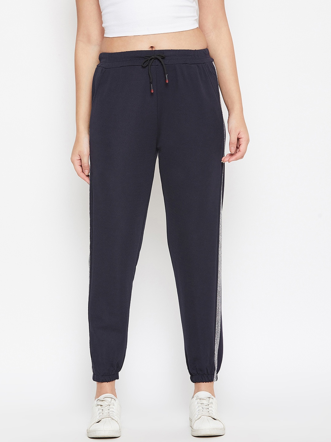

Camey Women Streachable Joggers, Navy blue