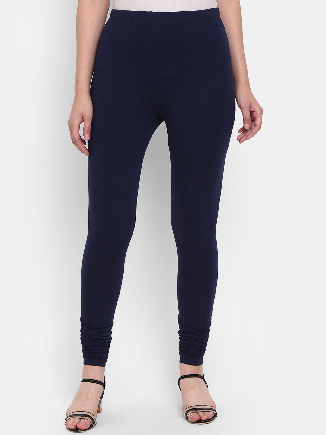 

V-Mart Knitted Acrylic Churidar Leggings, Navy blue