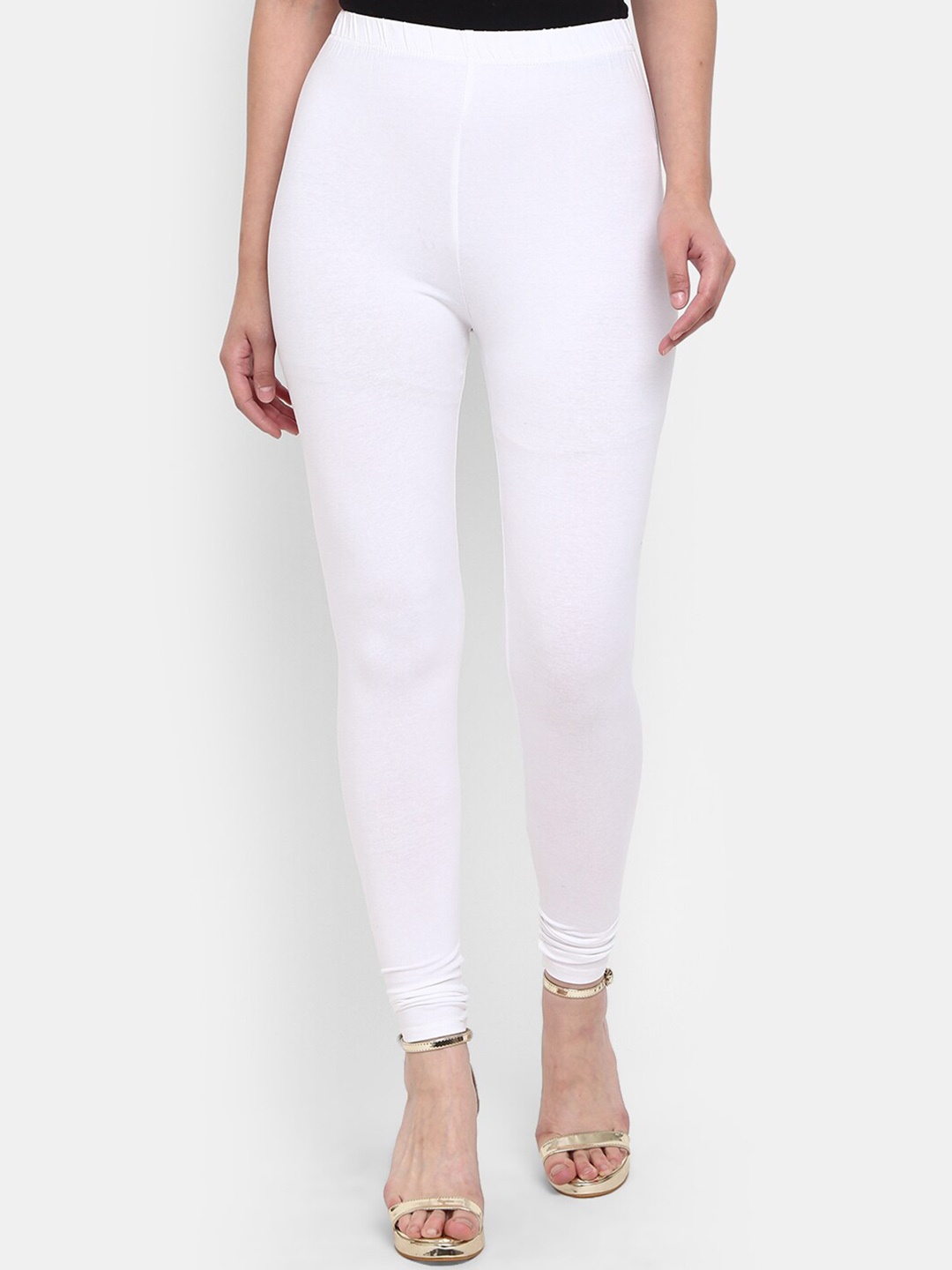 

V-Mart Churidar Length Acrylic Leggings, White
