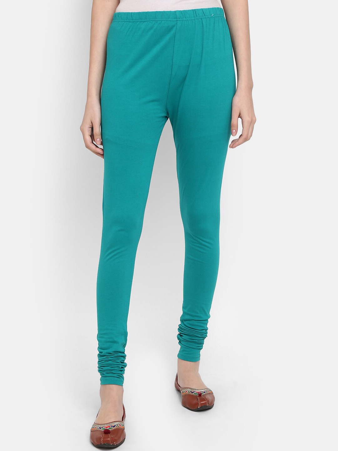 

V-Mart Churidar Length Leggings, Teal