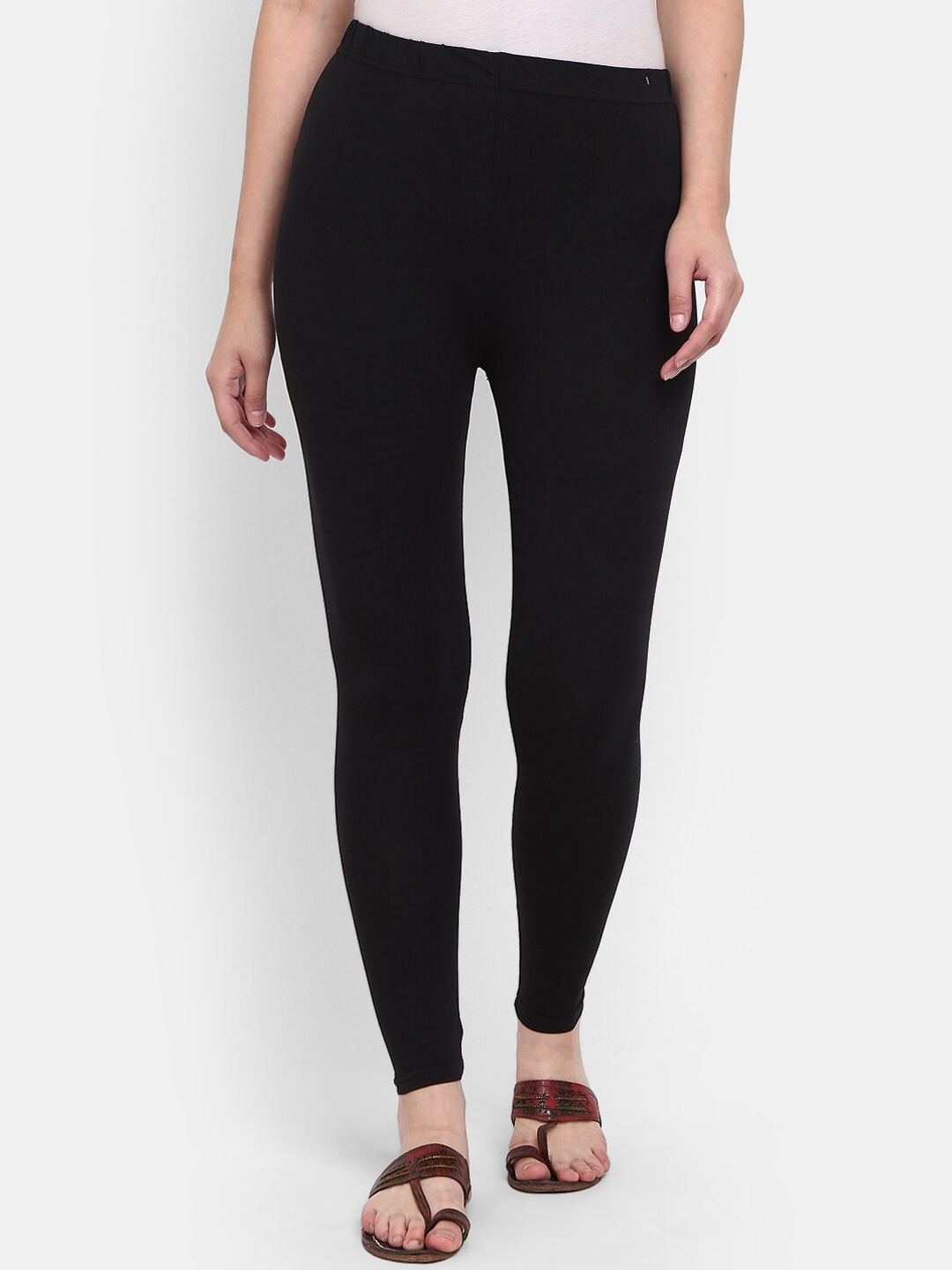 

V-Mart Ankle-Length Leggings, Black