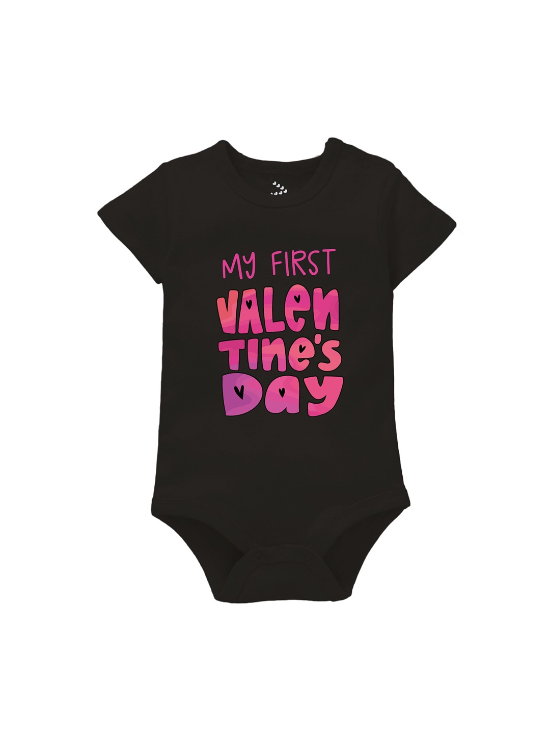 

Zeezeezoo Kids Printed Pure Cotton Bodysuit, Black