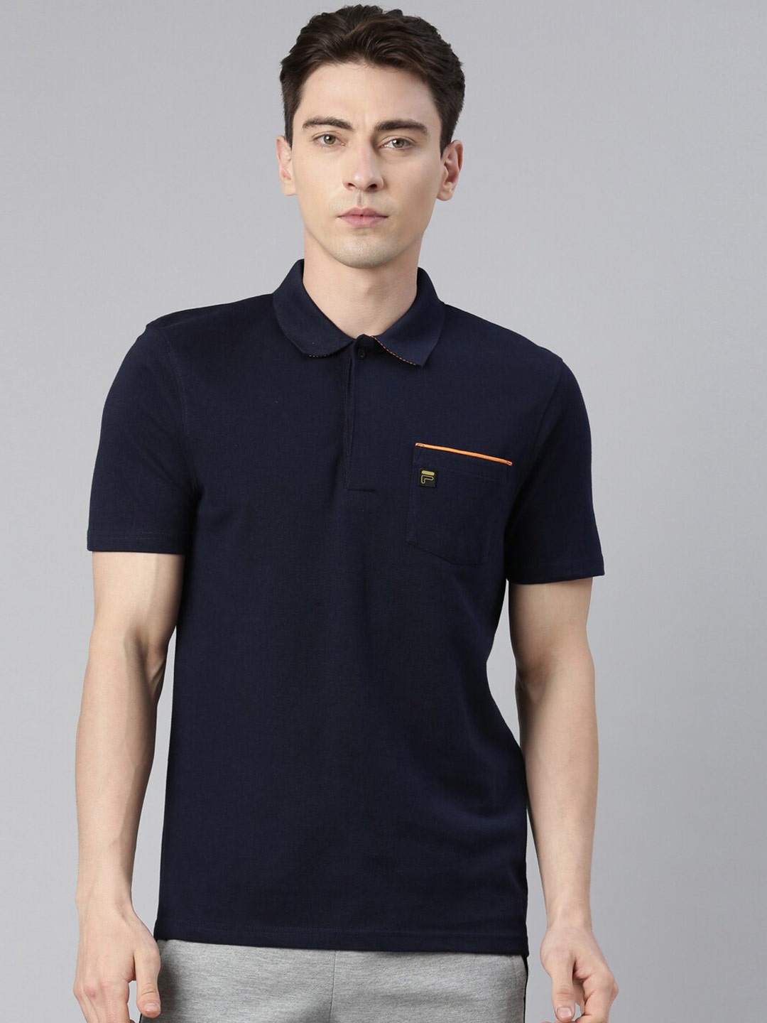 

FILA Men Polo Collar T-shirt, Blue