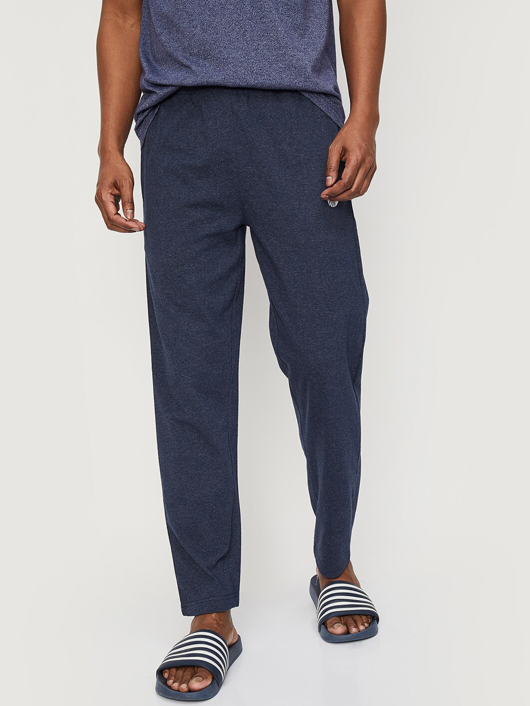 

max Men Solid Lounge Pant, Blue