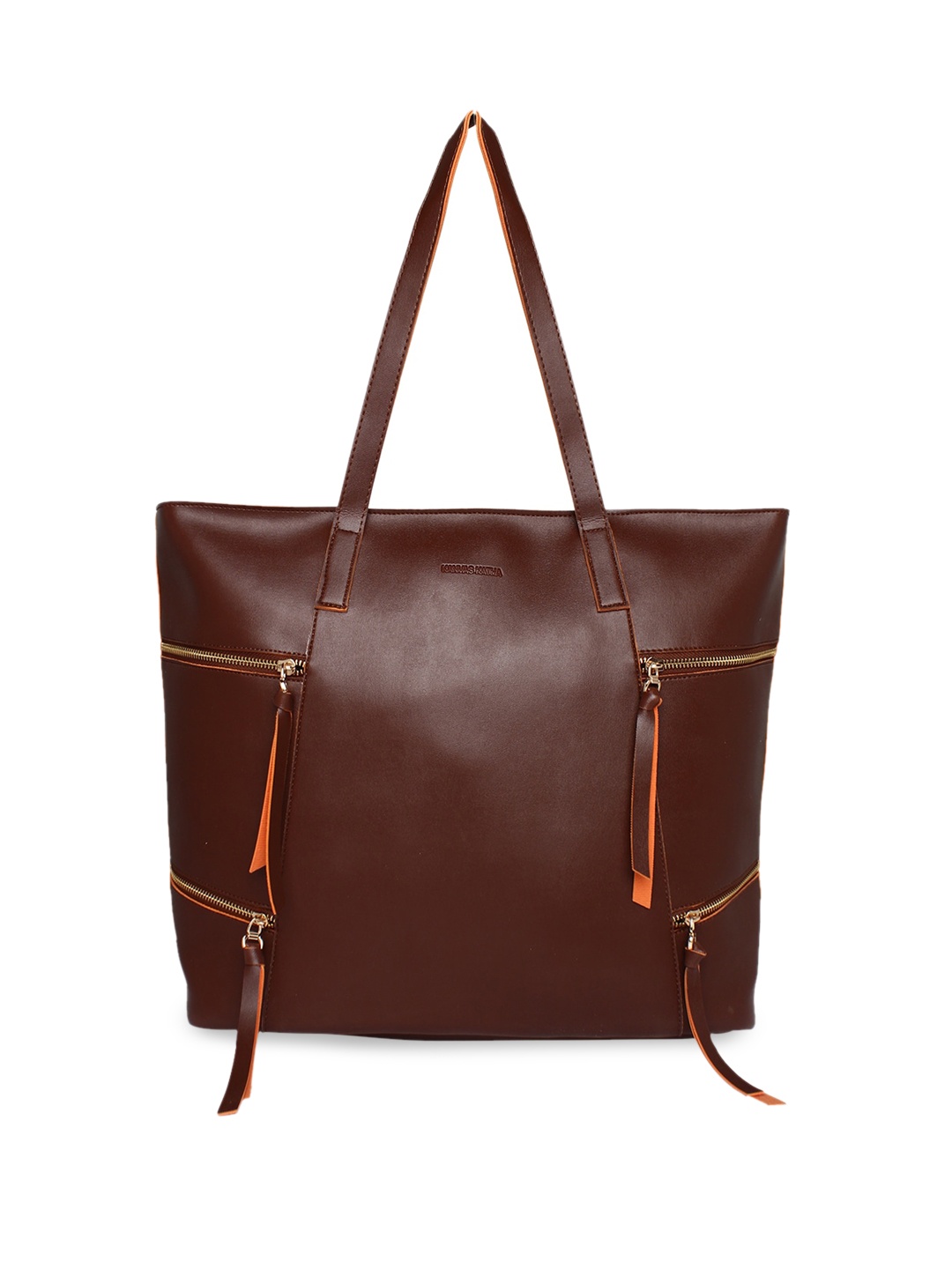 

Kanvas Katha PU Structured Shoulder Bag, Brown